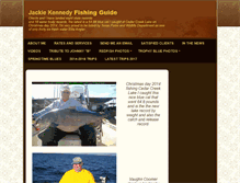 Tablet Screenshot of jackiekennedyfishingguide.com